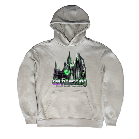 SKELETON CASTLE HOODIE (GREY)